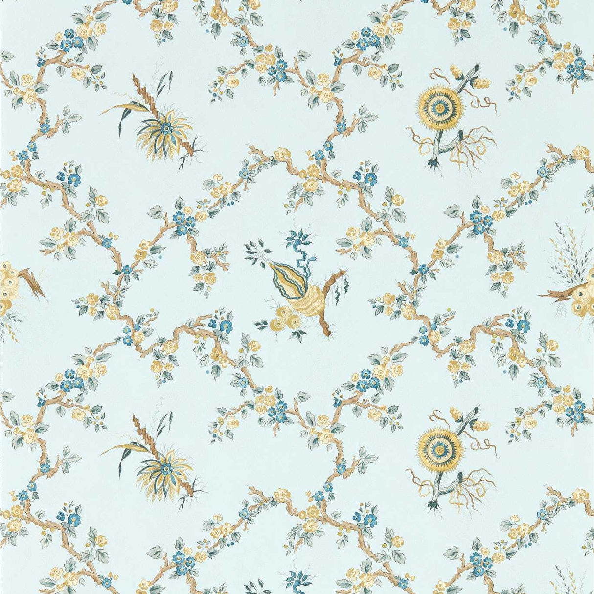 Sanderson Trelliage Primrose/Danbury Wallpaper