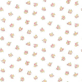 Galerie Floral Motif White Wallpaper