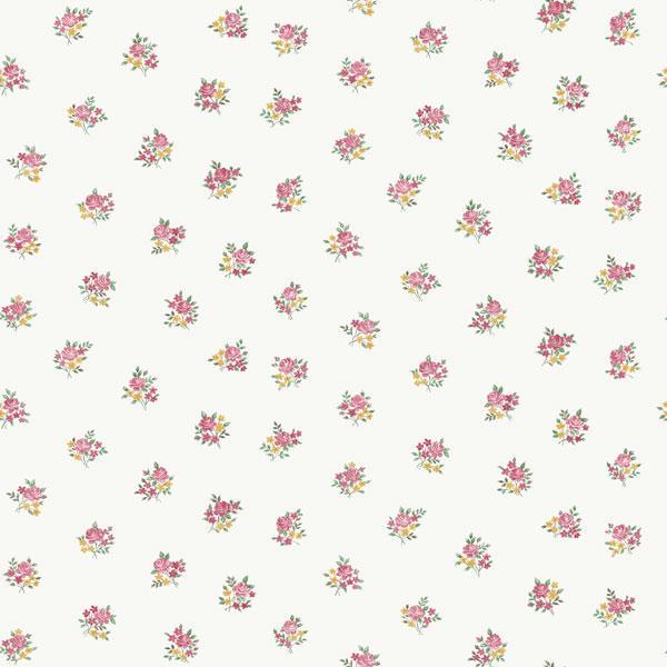 Galerie Floral Motif Cream Wallpaper