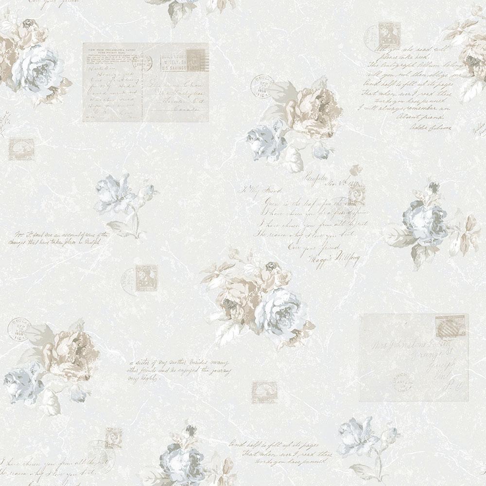 Galerie Vintage Rose Beige Wallpaper