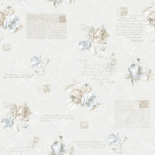 Galerie Vintage Rose Beige Wallpaper