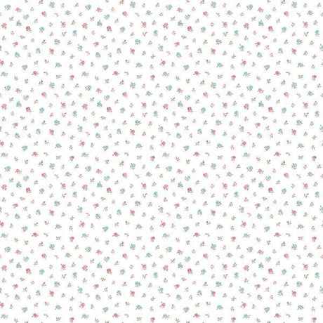Galerie Floral Toss White Wallpaper