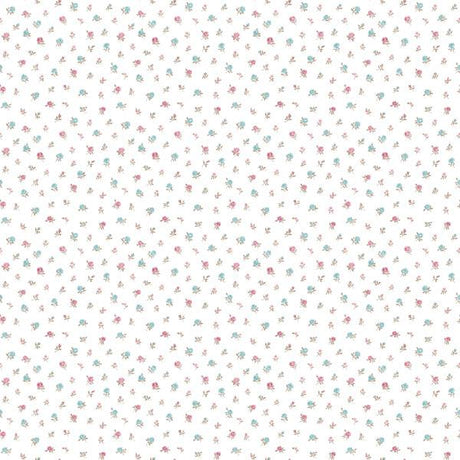 Galerie Floral Toss White Wallpaper
