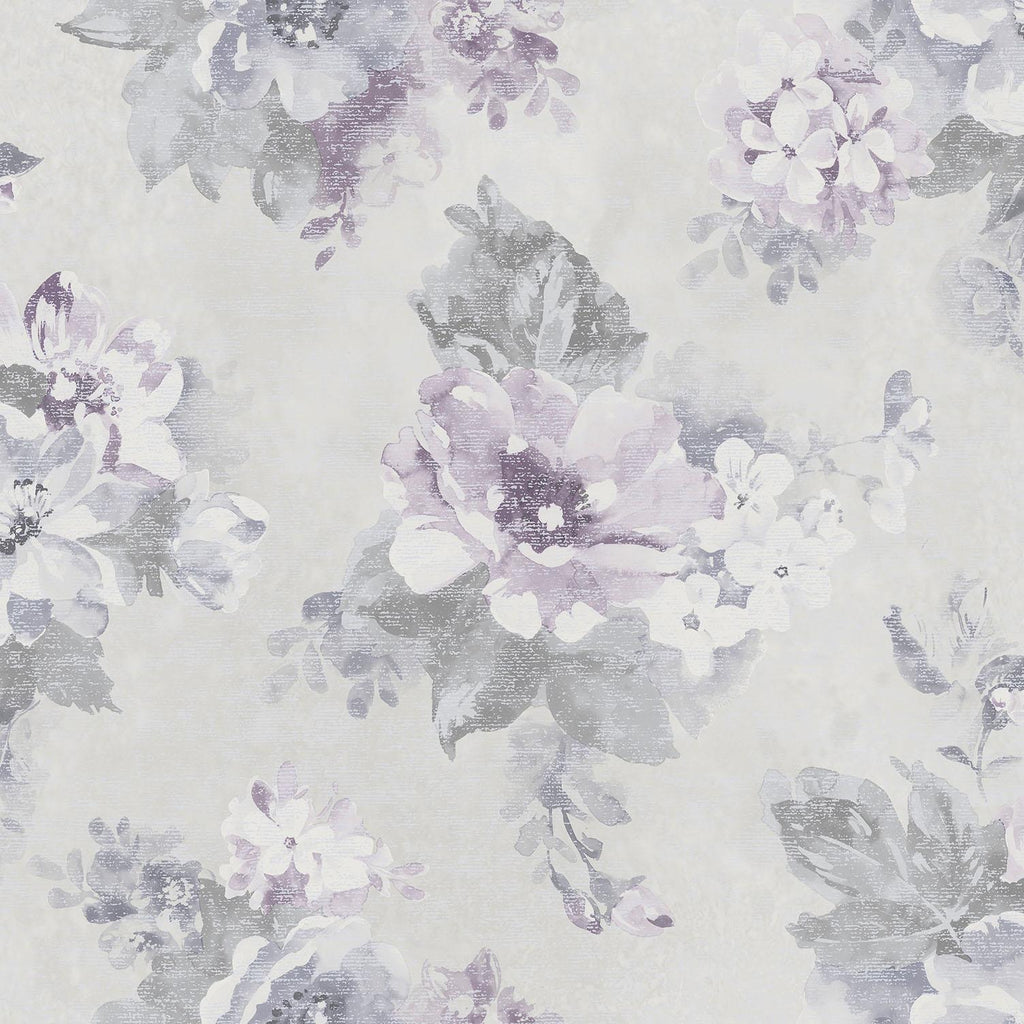 Galerie Vintage Bloom Purple Lilac Wallpaper