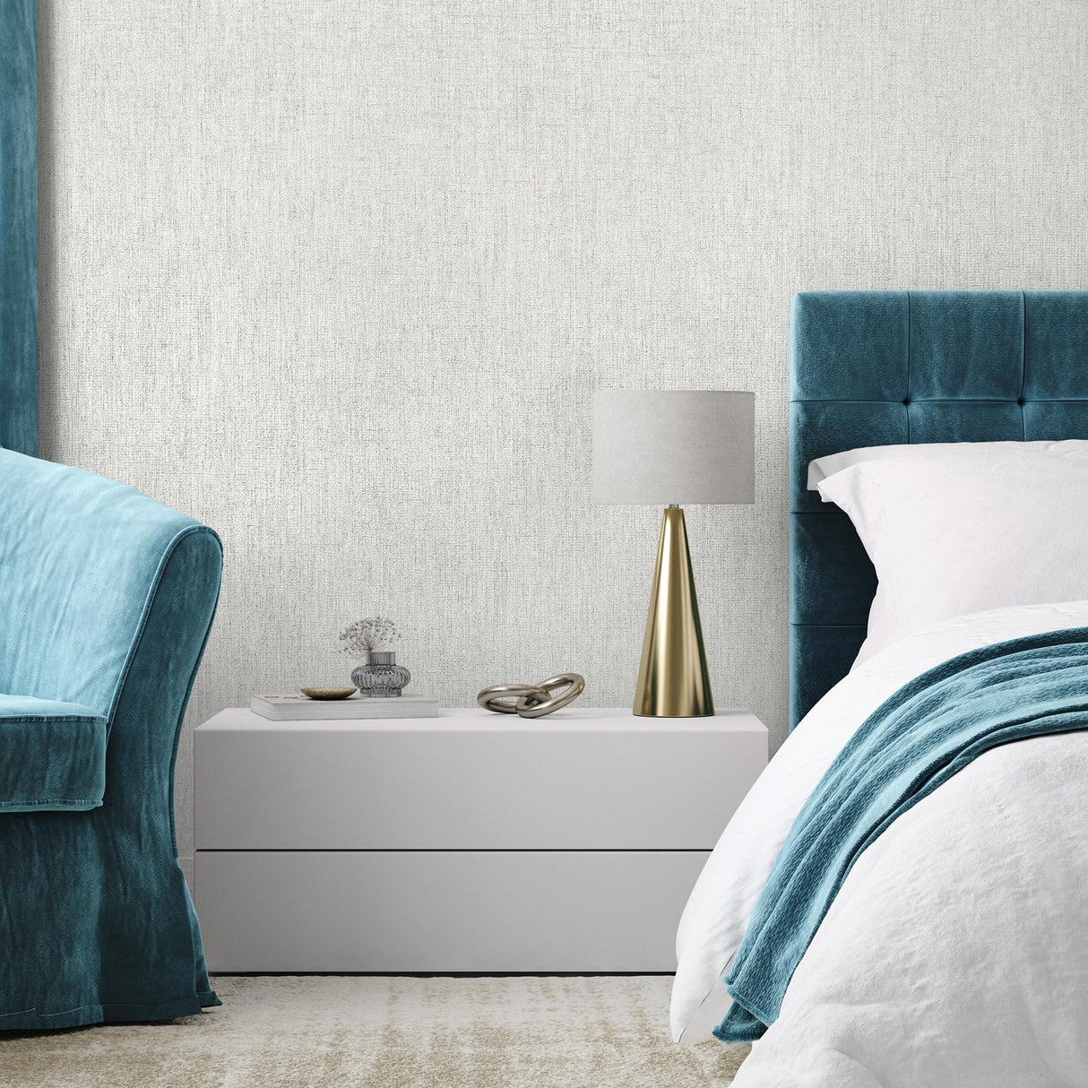Galerie Canvas Cream Wallpaper