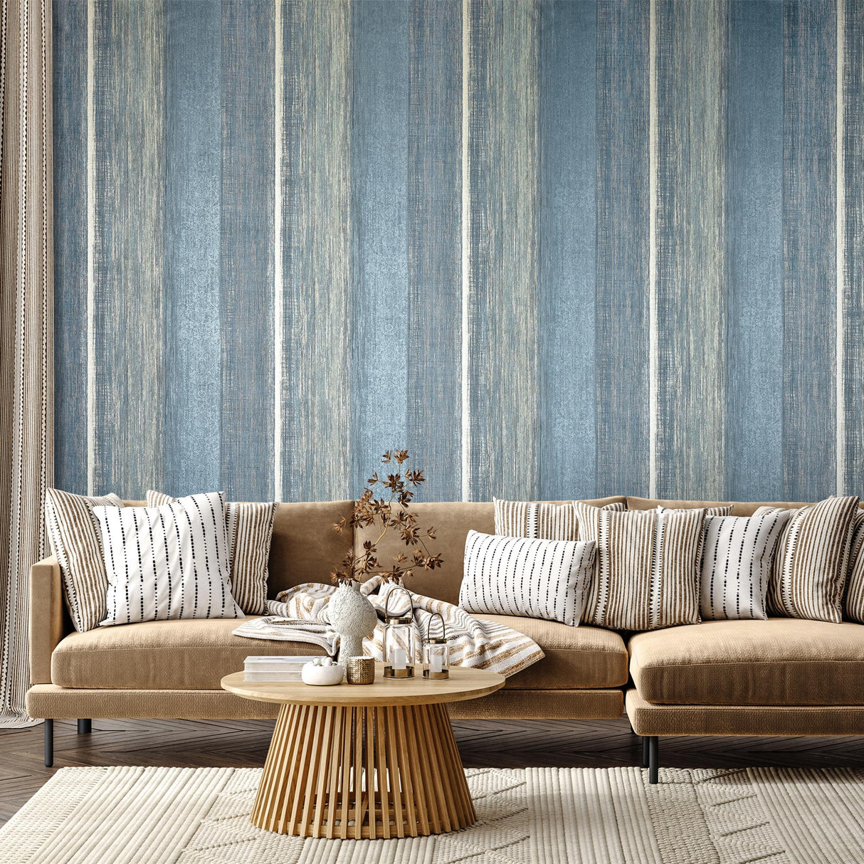 Galerie Chiffon Blue Wallpaper