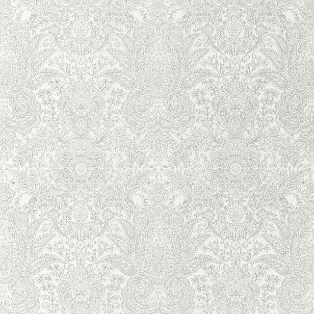 Galerie Brocade White Wallpaper