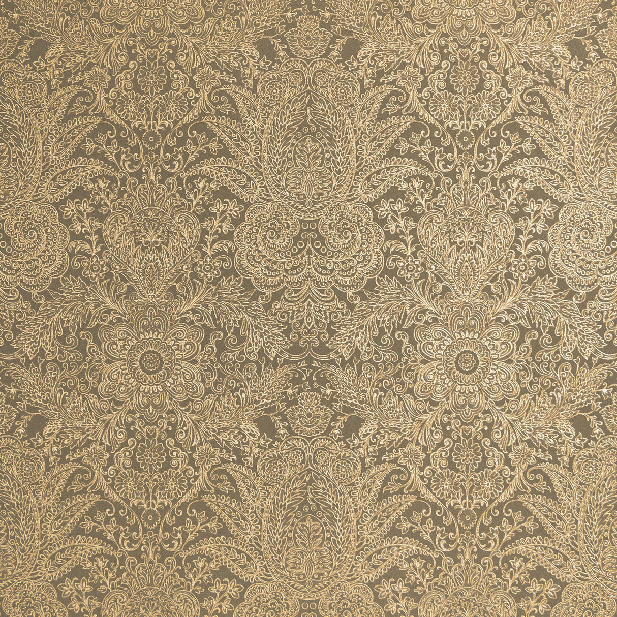 Galerie Brocade Bronze Brown Wallpaper
