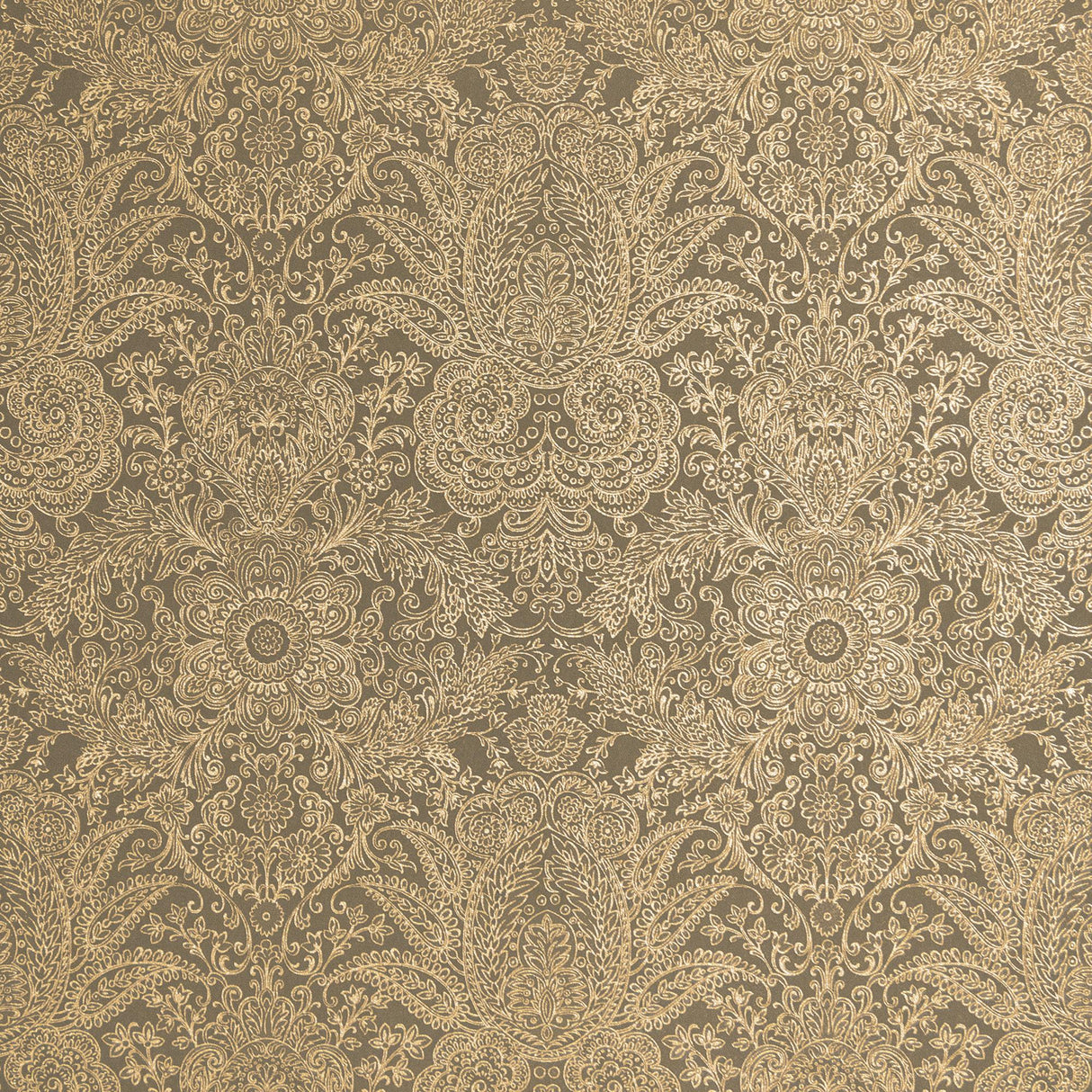 Galerie Brocade Bronze Brown Wallpaper