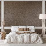 Galerie Jaquard Bronze Brown Wallpaper