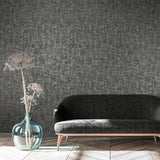 Galerie Jaquard Black Wallpaper