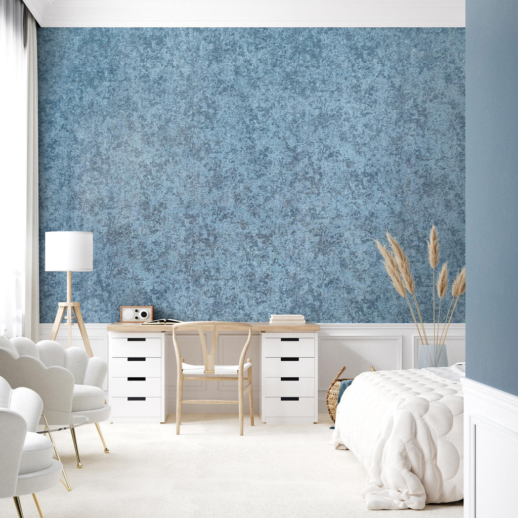 Galerie Satin Blue Wallpaper