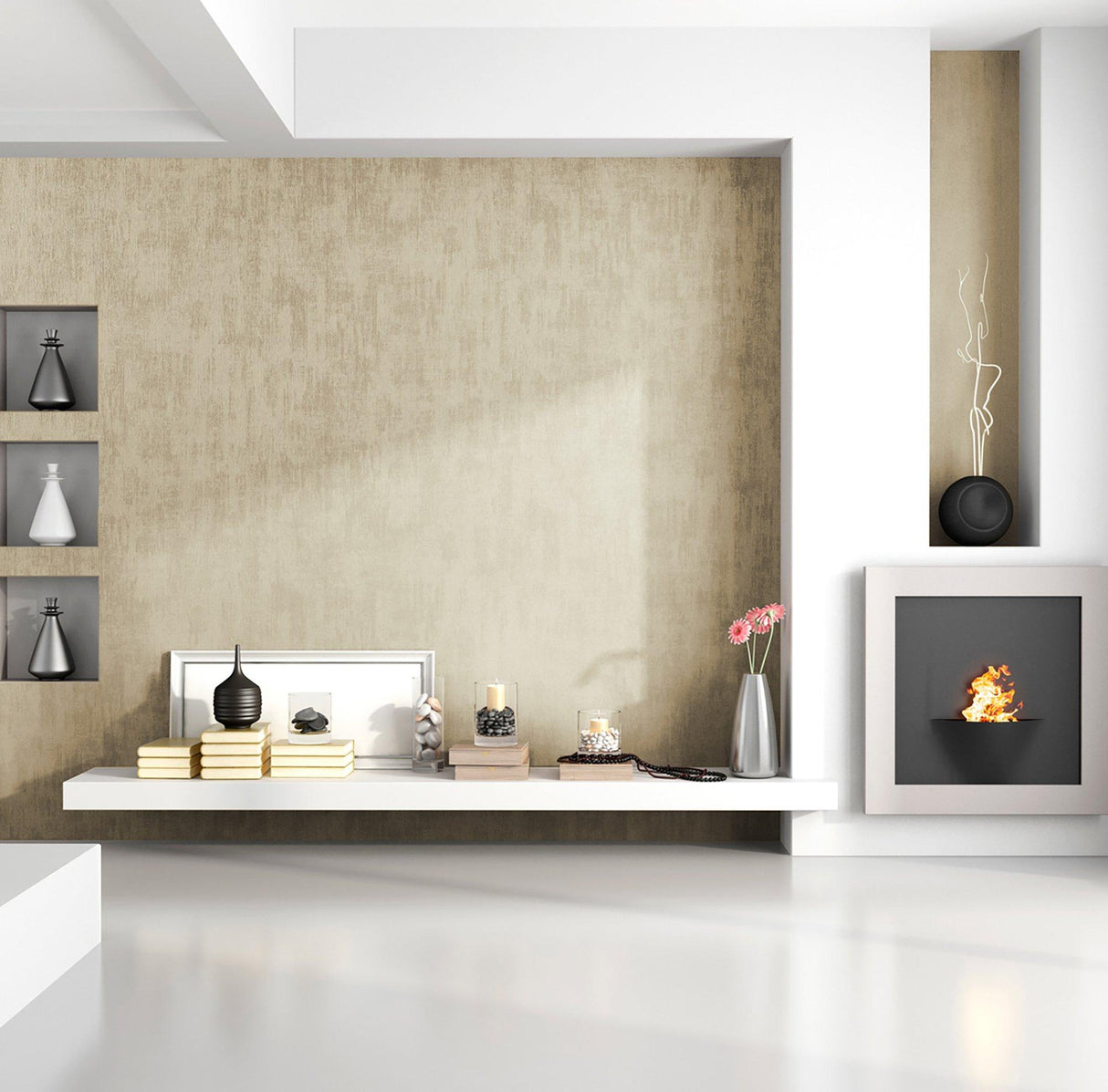 Galerie GH64624-23 Universe Merkur Beige Wallpaper GH64624-23 Beige Wallpaper