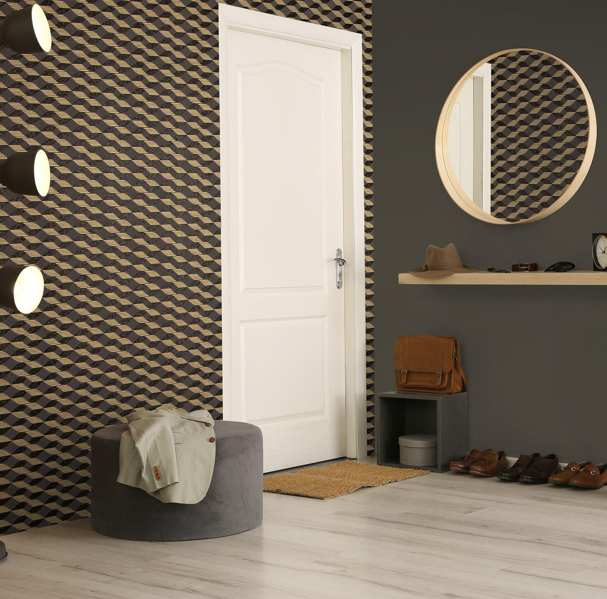 Galerie GH51210-23 Universe Venus Bronze Brown Wallpaper GH51210-23 Bronze Brown Wallpaper