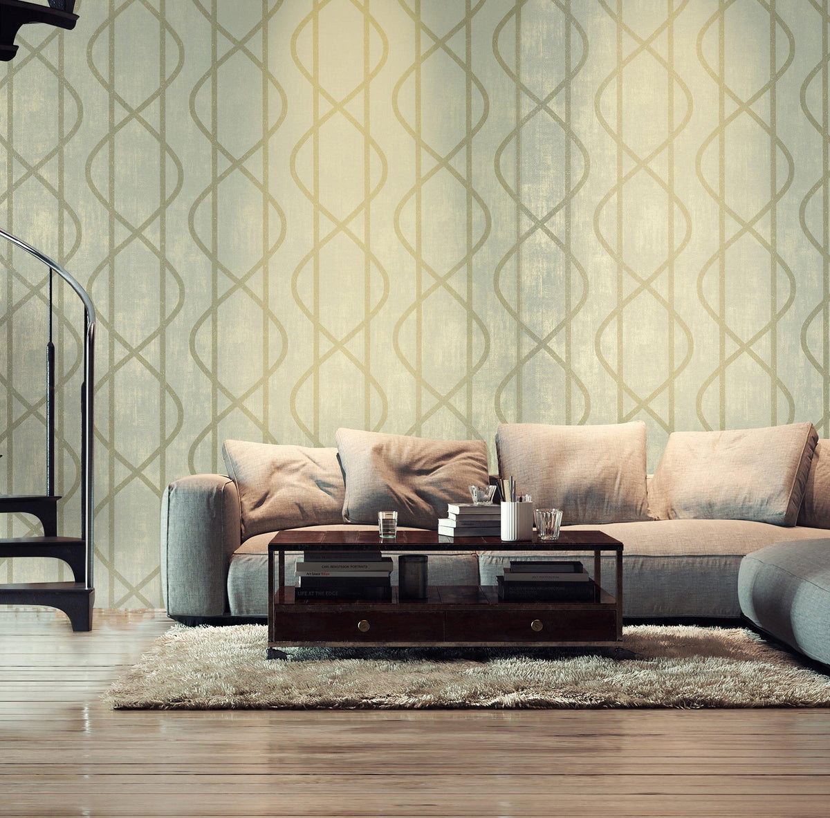 Galerie GH81215-23 Universe Venus Green Wallpaper GH81215-23 Green Wallpaper
