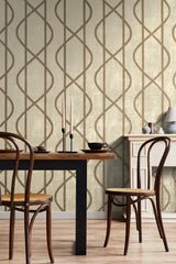 Galerie Saturn Sand Beige Beige Wallpaper