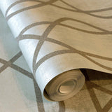 Galerie Saturn Sand Beige Beige Wallpaper