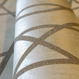 Galerie Saturn Sand Beige Beige Wallpaper