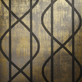 Galerie Saturn Umber Brown Bronze Brown Wallpaper
