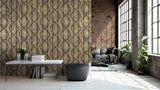Galerie Saturn Umber Brown Bronze Brown Wallpaper