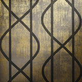 Galerie Saturn Umber Brown Bronze Brown Wallpaper