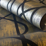 Galerie Saturn Umber Brown Bronze Brown Wallpaper