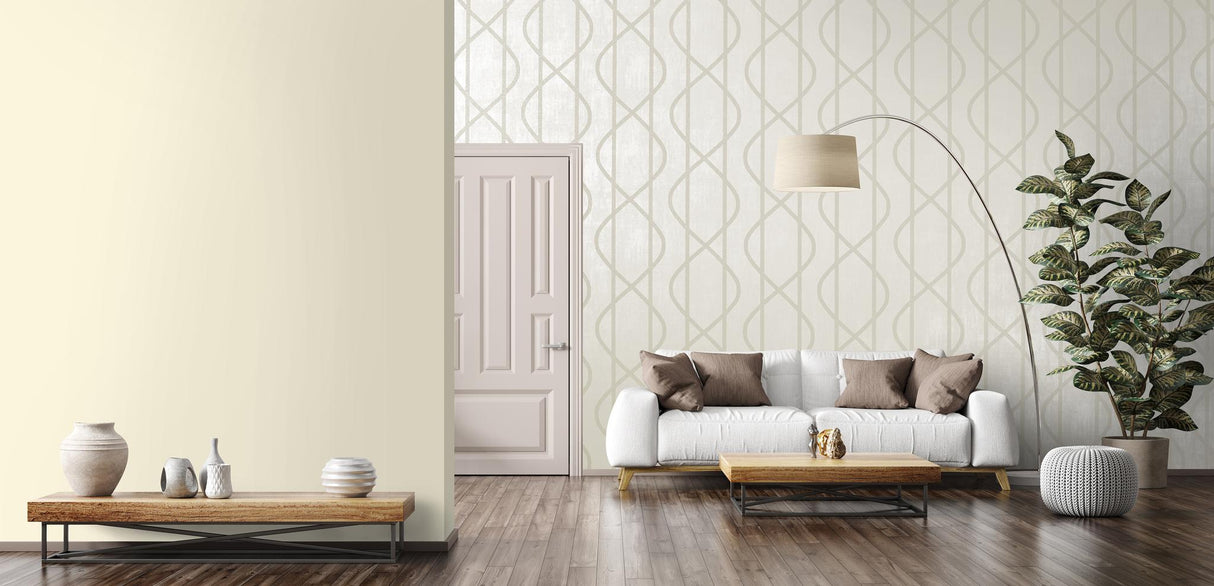 Galerie Saturn Oat Beige Beige Wallpaper