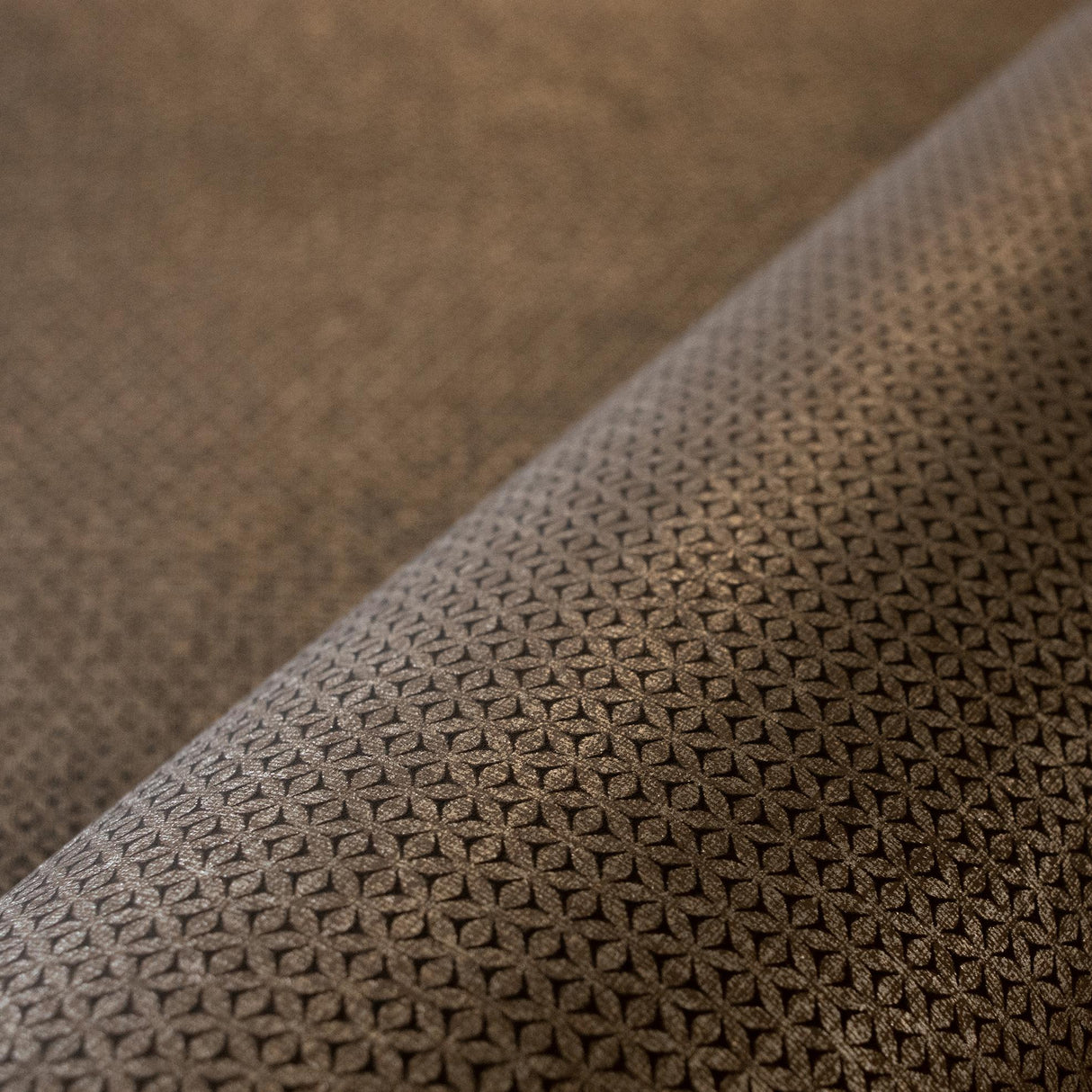 Galerie Haga / Vignette Stripe Bronze Brown Wallpaper