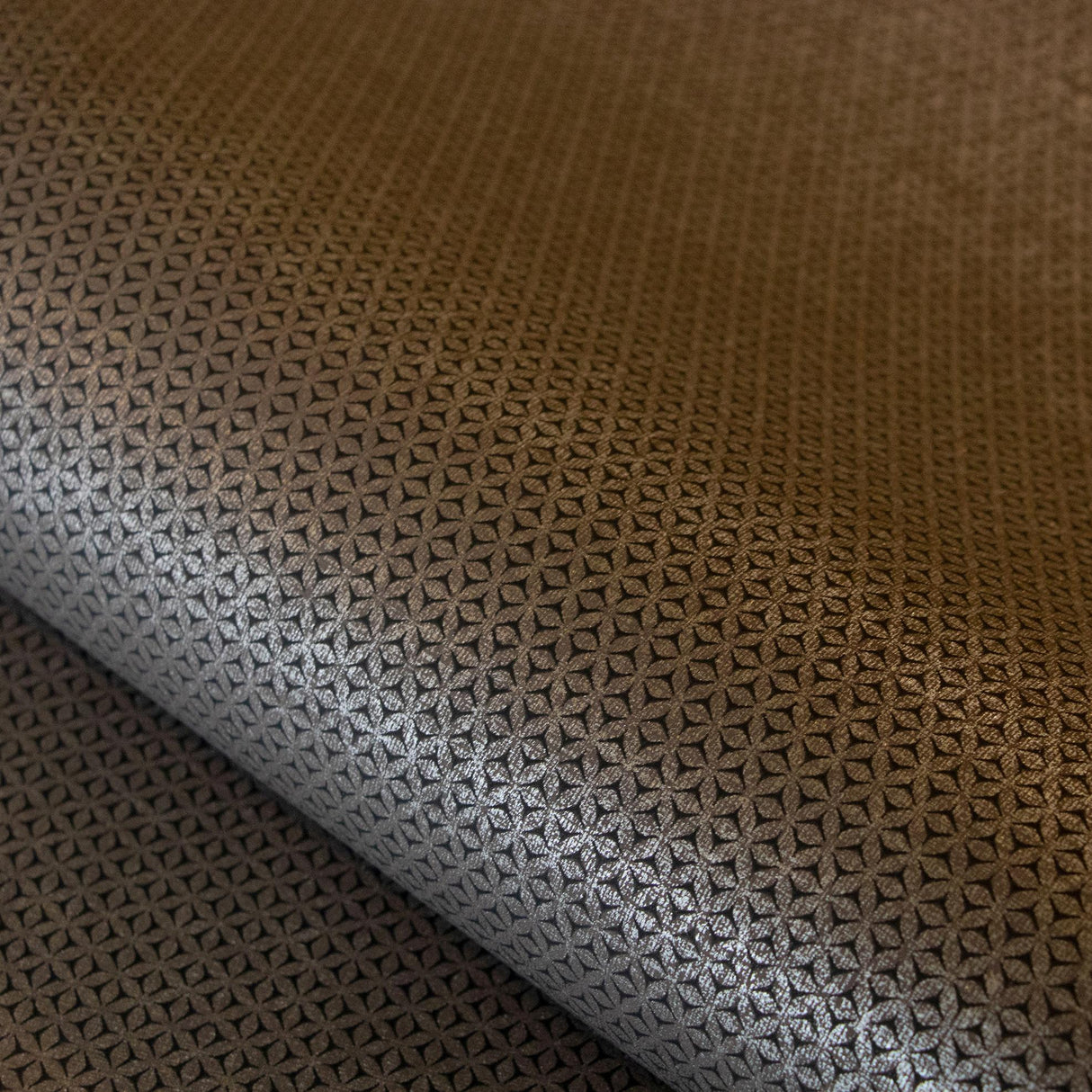 Galerie Haga / Vignette Stripe Bronze Brown Wallpaper