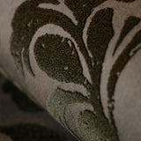 Galerie Mayfair / Loft Damask Flock Bronze Brown Wallpaper