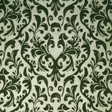 Galerie Mayfair / Loft Damask Flock Green Wallpaper
