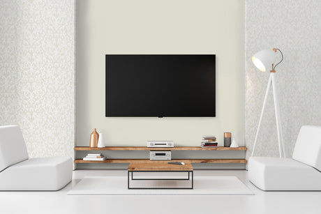 Galerie Mayfair / Loft Damask Flock Silver Grey Wallpaper