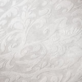 Galerie Mayfair / Loft Damask Flock Silver Grey Wallpaper