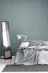 Galerie GH30048-23 Urban Classics Metal Drain Grid Blue Wallpaper GH30048-23 Blue Wallpaper
