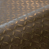 Galerie Soho / Metal Drain Grid Bronze Brown Wallpaper