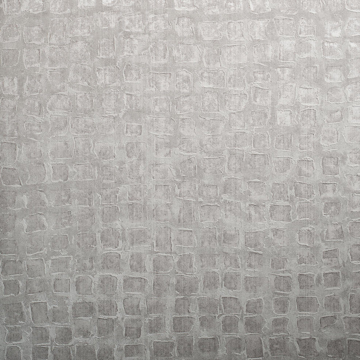 Galerie Manhattan / Loft Tile Silver Grey Wallpaper