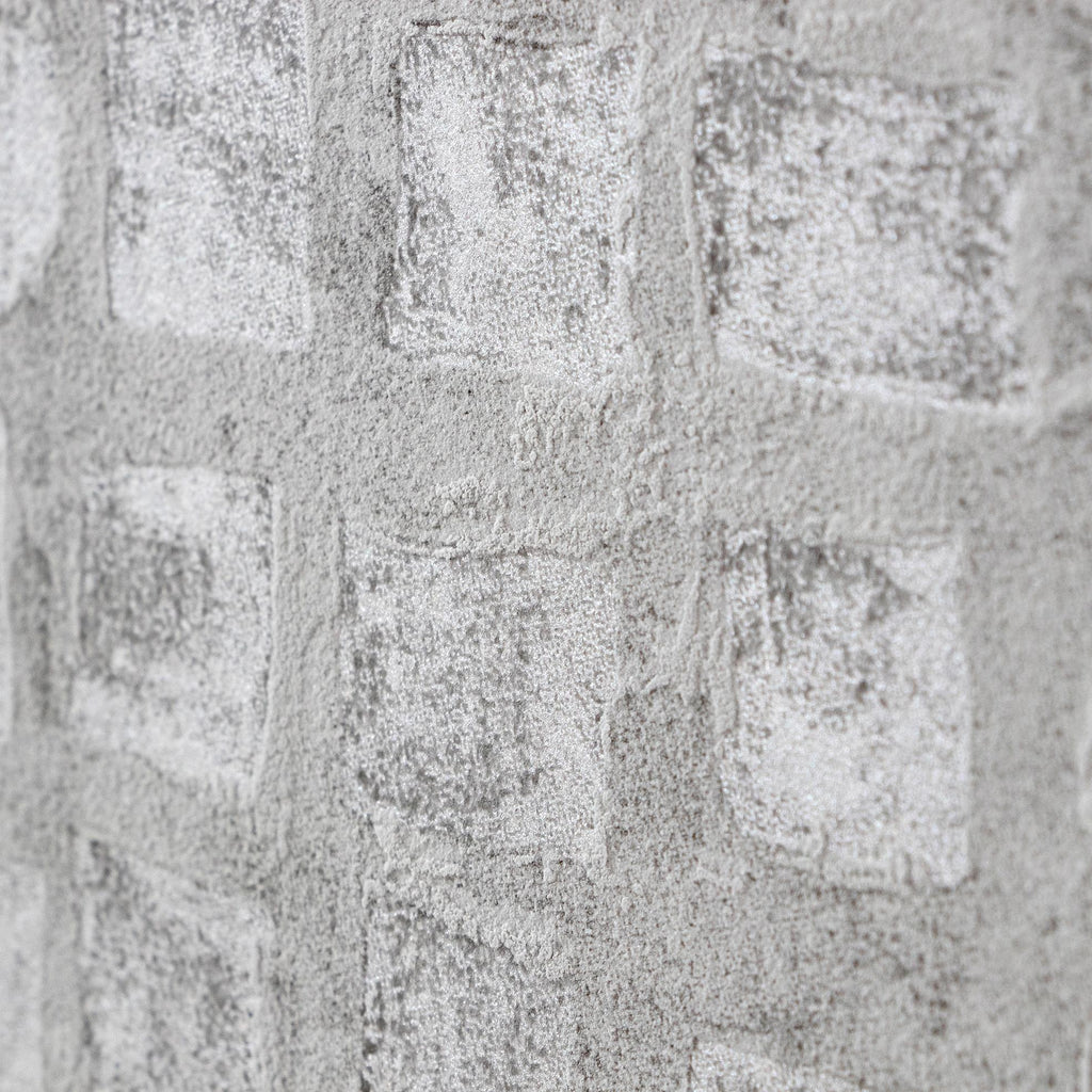 Galerie Manhattan / Loft Tile Silver Grey Wallpaper