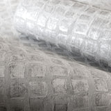 Galerie Manhattan / Loft Tile Silver Grey Wallpaper