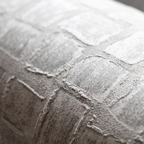 Galerie Manhattan / Loft Tile Silver Grey Wallpaper