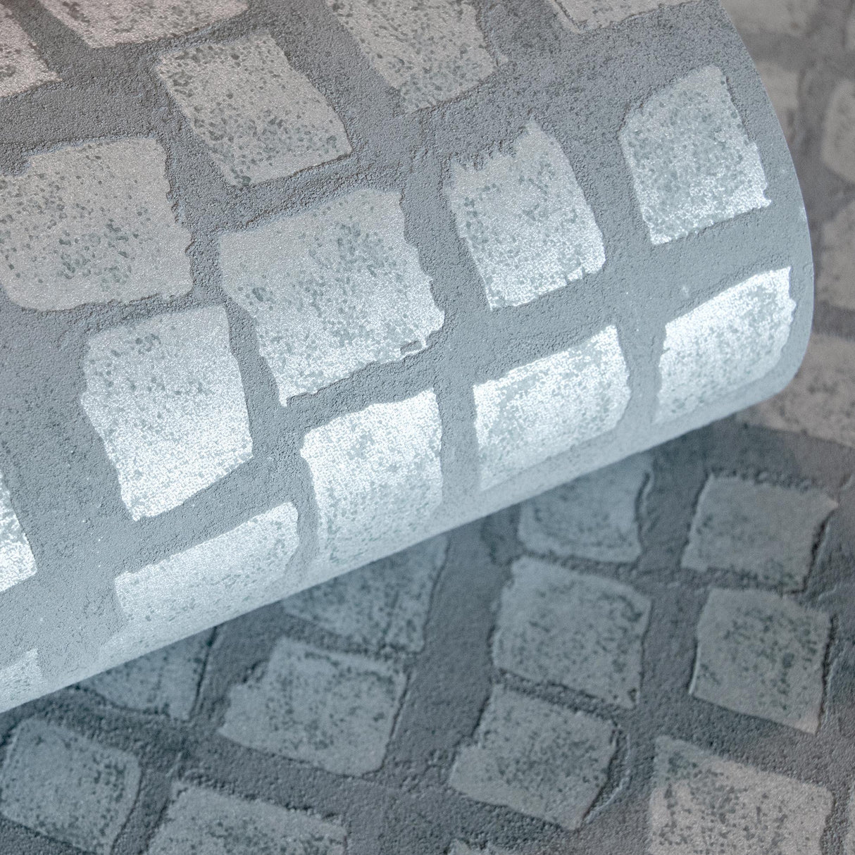 Galerie Manhattan /Loft Tile Blue Wallpaper