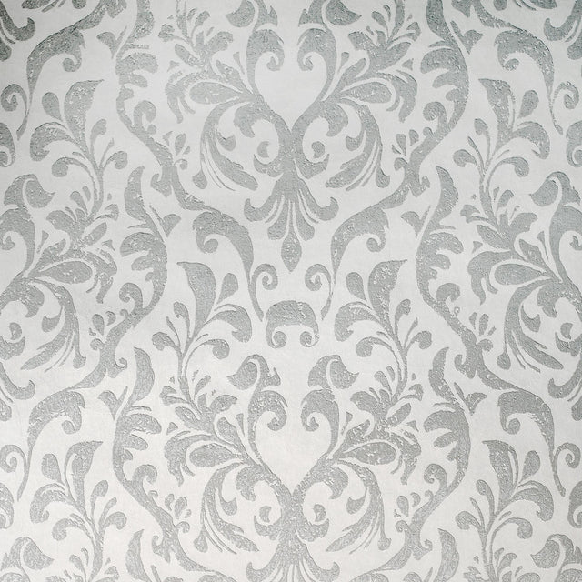 Galerie Notting Hill / Loft Damask Silver Grey Wallpaper