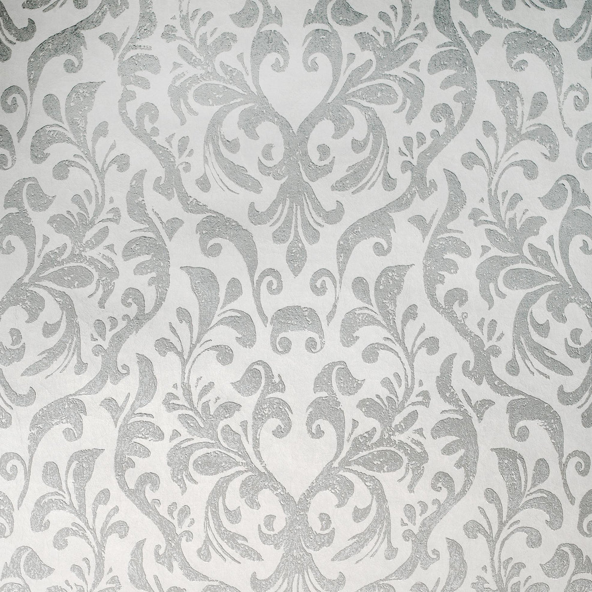 Galerie Notting Hill / Loft Damask Silver Grey Wallpaper