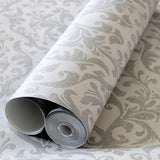 Galerie Notting Hill / Loft Damask Silver Grey Wallpaper