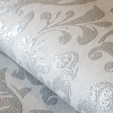 Galerie Notting Hill / Loft Damask Silver Grey Wallpaper