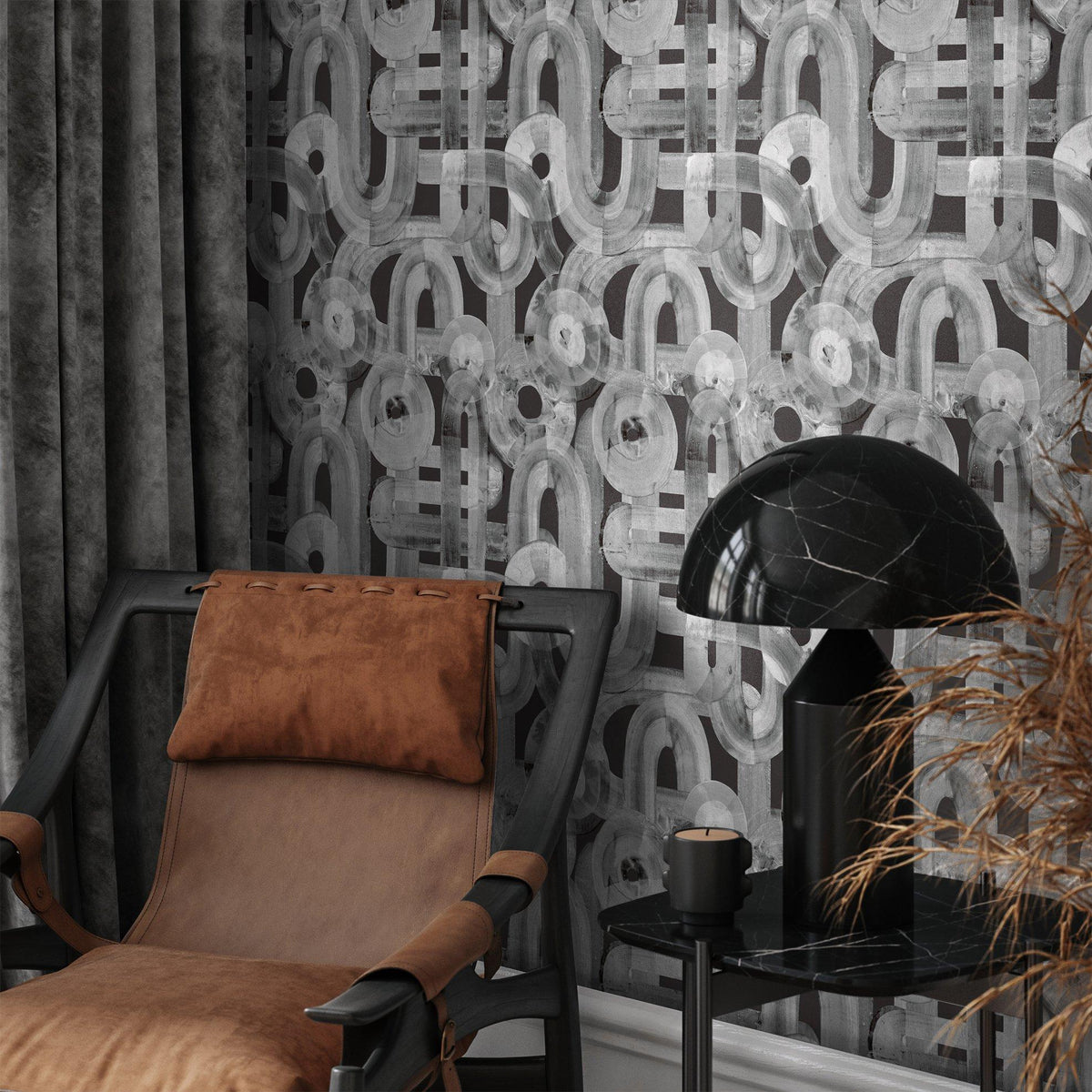Galerie GH65324-23 Salt Penello Silver Grey Wallpaper GH65324-23 Silver Grey Wallpaper