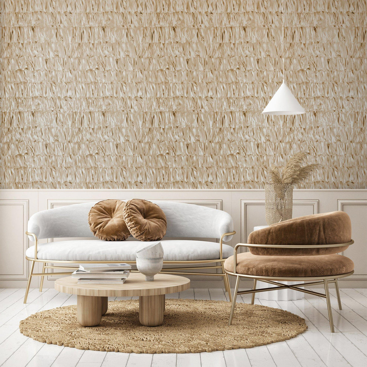Galerie GH65313-23 Salt Calma Orange Wallpaper GH65313-23 Orange Wallpaper