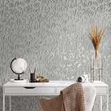 Galerie GH65332-23 Salt Fiore Silver Grey Wallpaper GH65332-23 Silver Grey Wallpaper