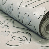 Galerie GH65332-23 Salt Fiore Silver Grey Wallpaper GH65332-23 Silver Grey Wallpaper