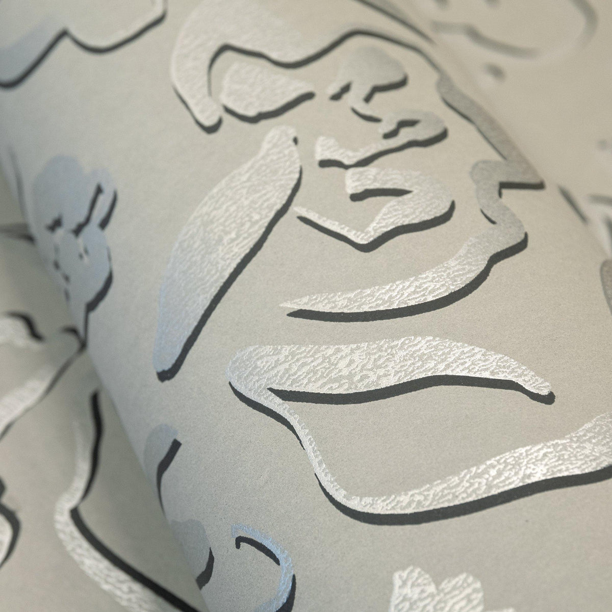 Galerie GH65332-23 Salt Fiore Silver Grey Wallpaper GH65332-23 Silver Grey Wallpaper