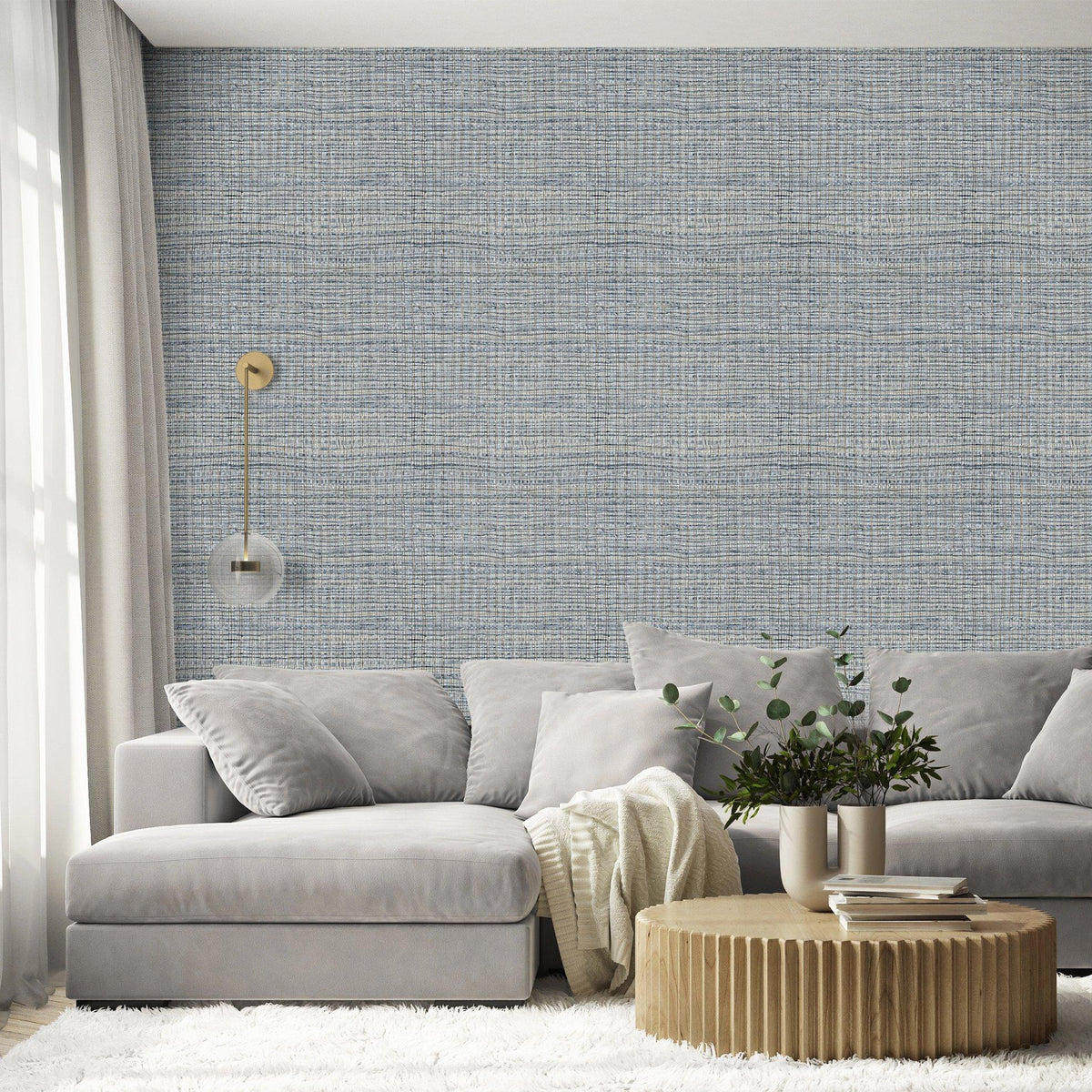 Galerie GH27092-23 Salt Fondo Blue Wallpaper GH27092-23 Blue Wallpaper